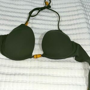 Green bikini top